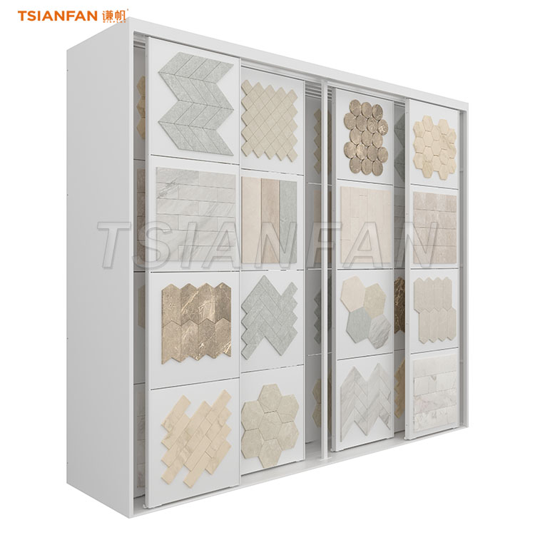 mosaic tiles push pull display stand tile racks-MD001