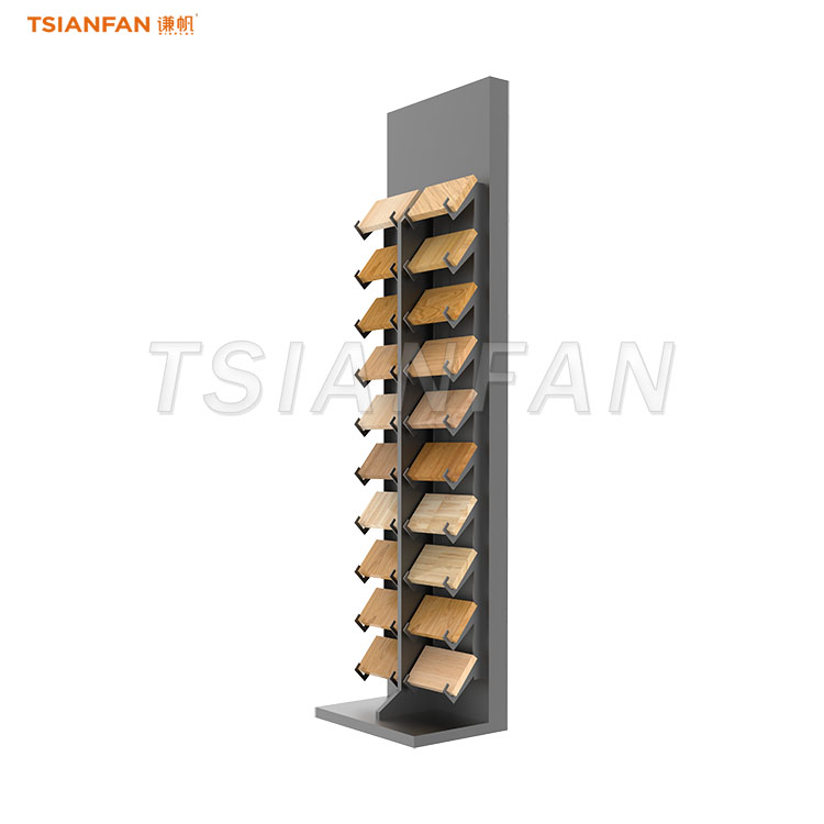 Multi-Panel Wooden Flooring Sample Display System-SRL097