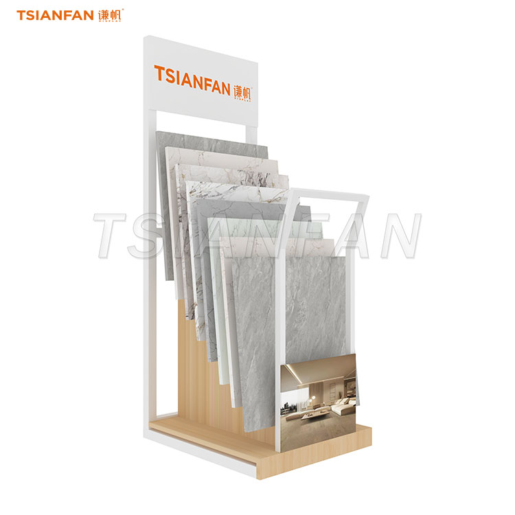 Multi-slot floor stand for tile samples-SRL955 - Image 3
