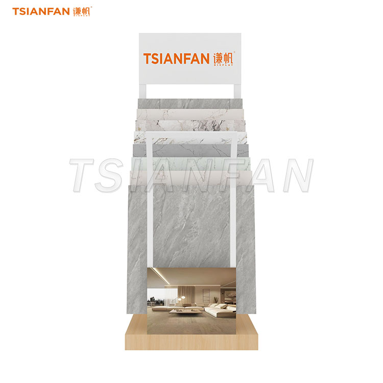 Multi-slot floor stand for tile samples-SRL955 - Image 2