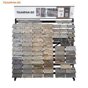 Natural stone decorative stone display stand