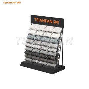natural stone display rack metal display rack Europe-SRT066
