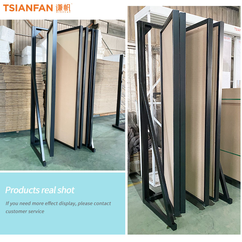 New Arrival Sample Ceramic Tile Wood Floor page turning Display Stand FYF004-1 - Image 2
