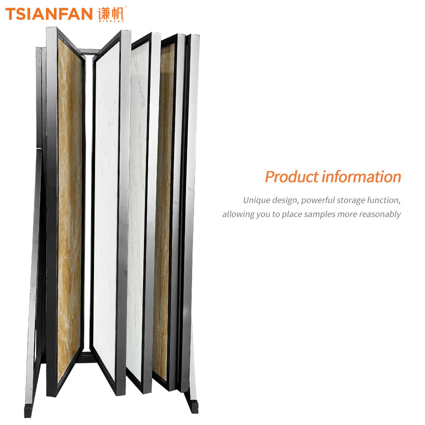 New Arrival Sample Ceramic Tile Wood Floor page turning Display Stand FYF004-1 - Image 4