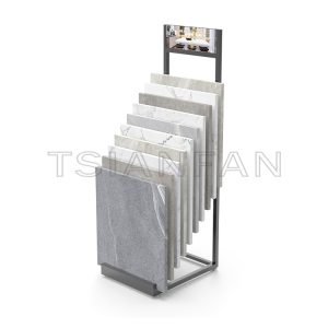 New design calacatta quartz upright display rack-SG801