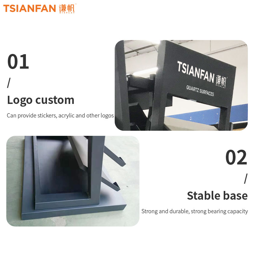 New Design Ceramic Tile Stone Standing Display Rack SRL041 - Image 3