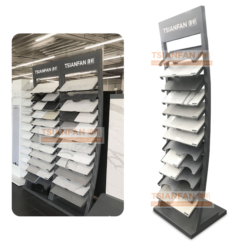 New Design Ceramic Tile Stone Standing Display Rack SRL041