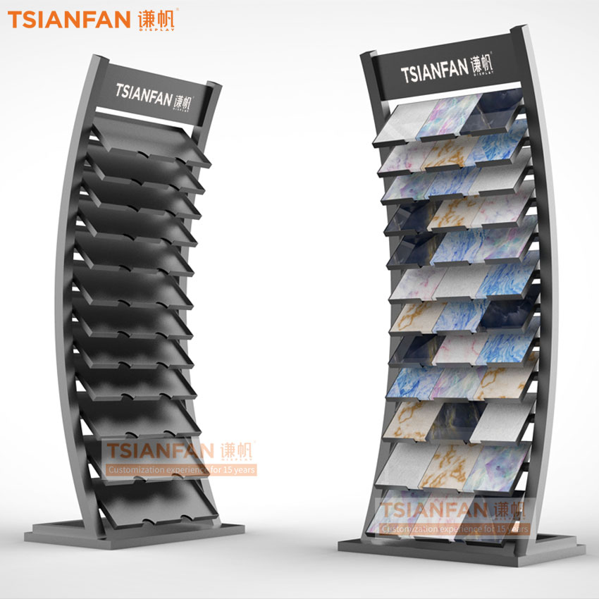 New Design Ceramic Tile Stone Standing Display Rack SRL041 - Image 2
