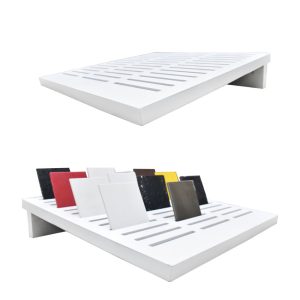 New Design Factory Mosaic Tile Metal stone sample Countertop display rack
