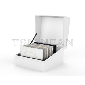 New design marble granite tabletop display box sample kit-PB027