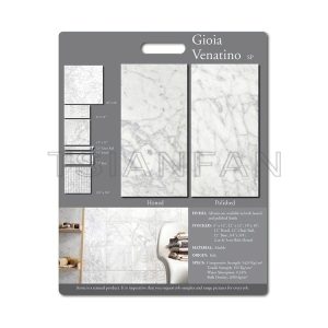 New design marble natural stone sample display board Swatch Card PF005-21