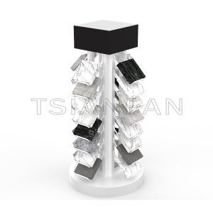 New design marble stone natural stone sample rotating display stand srt3014