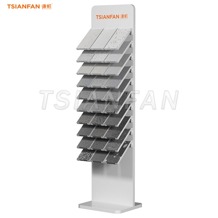 outdoor paving stone display rack durable floor display shelves-SRL031