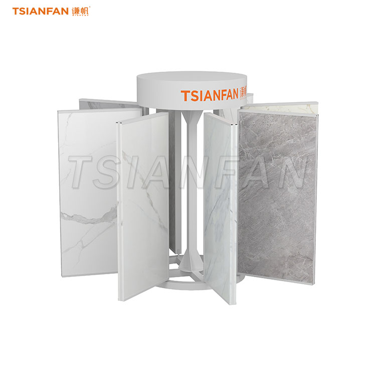 porcelain tile page turning display stand tiles display-CF020