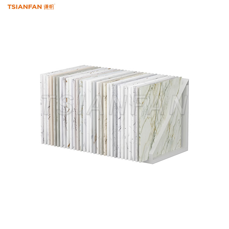 porcelain tiles tabletop display rack marble display stand-CE008 - Image 3