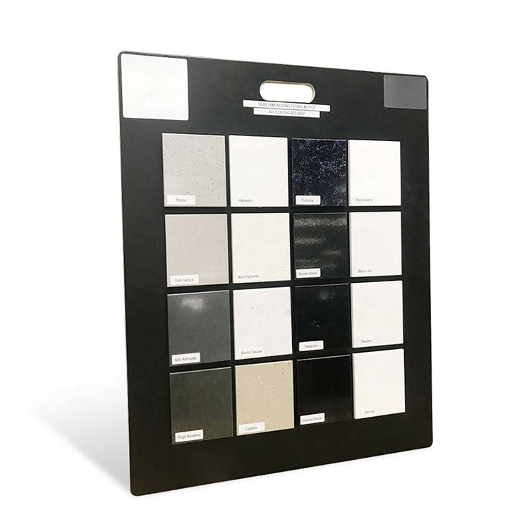 Portable Mosaic Tile Smple Display Boards With Handle MDF Panel Stone displays