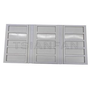 Portable stone sample display booklet can be folded out