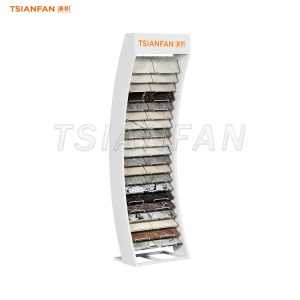 premium natural stone display stand durable granite sample display rack-SRL104