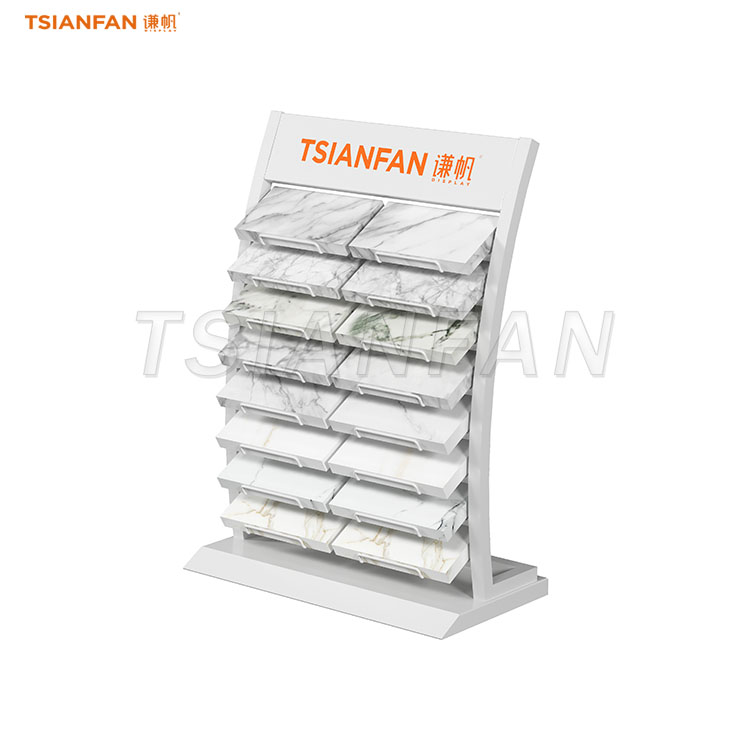 premium quality artificial stone tabletop display rack-SRT017