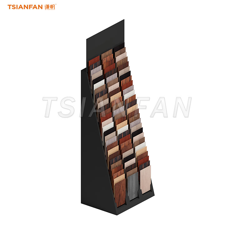 Professional Solid Oak Wood Flooring Sample Display Stand for Showrooms-WE004