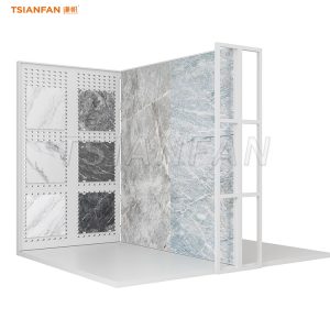 Professional stone and tile combination stand for retail-CD106