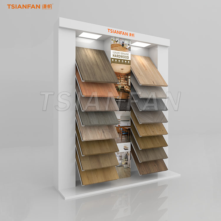 Professional Wood Floor Sample Display Stand for Retail Showrooms-WL037