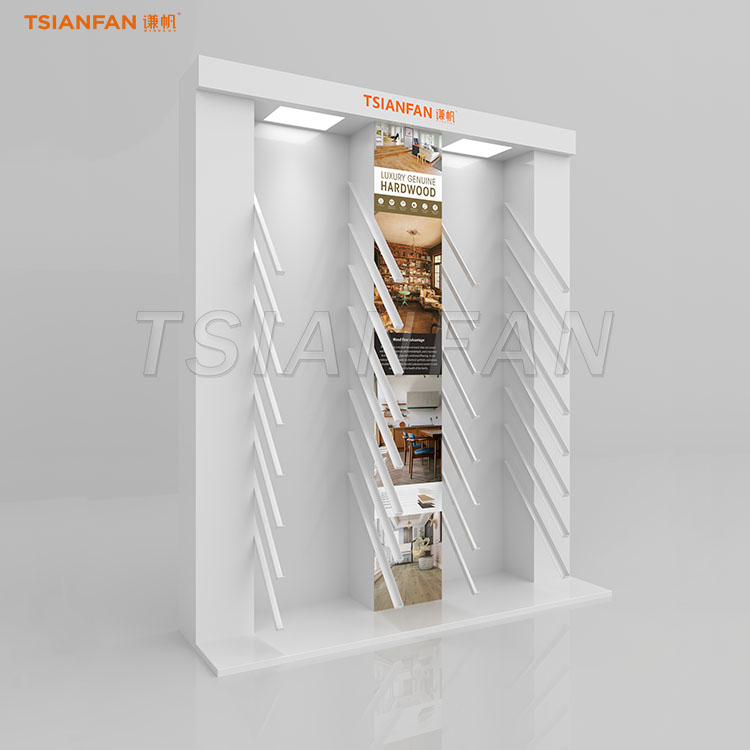 Professional Wood Floor Sample Display Stand for Retail Showrooms-WL037 - Image 2