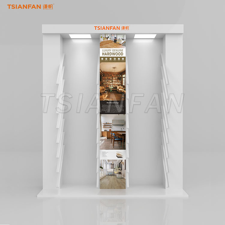 Professional Wood Floor Sample Display Stand for Retail Showrooms-WL037 - Image 4