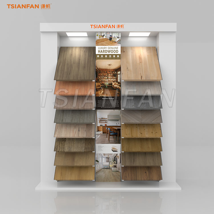 Professional Wood Floor Sample Display Stand for Retail Showrooms-WL037 - Image 3
