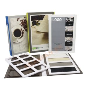 Quartz mosaic marble stone tile sample display book Folder Panel Packing brochure