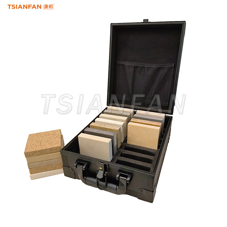 Quartz Stone Display Luggage Aluminum Box