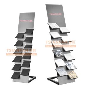 Quartz stone sample display frame floor display rack