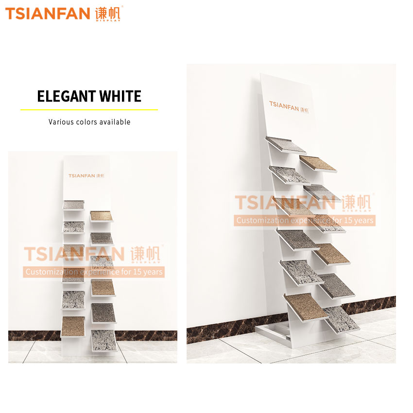 Quartz stone sample display frame floor display rack - Image 4