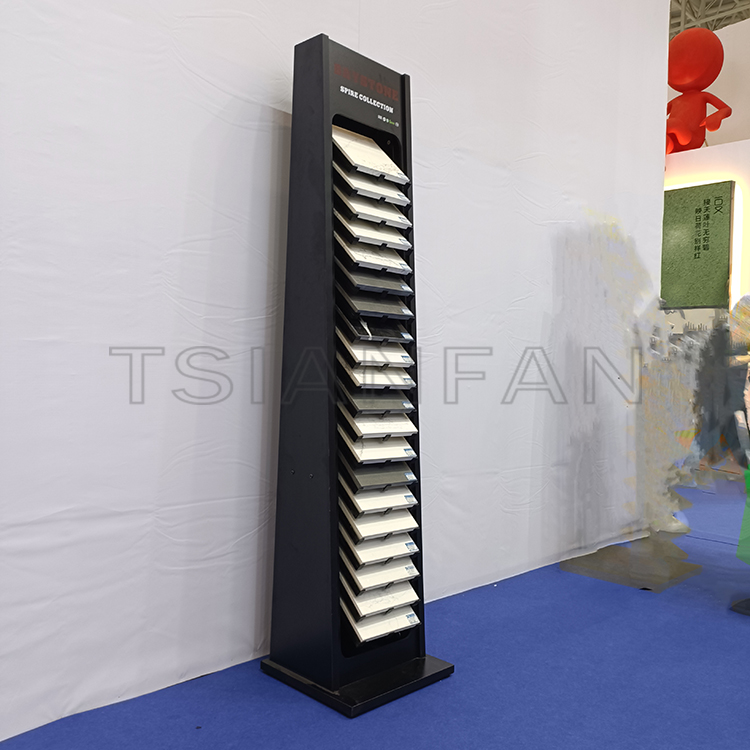 quartz stone sample display stand metal tile display rack retail - Image 2