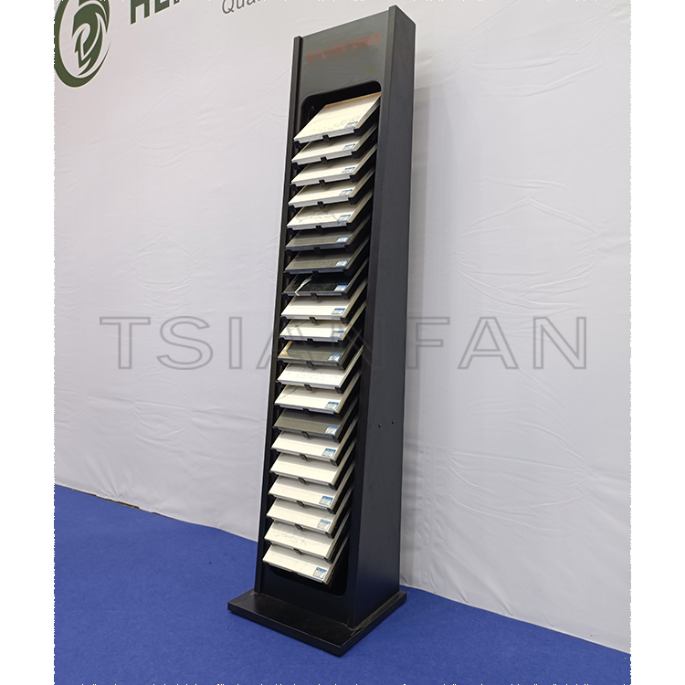 quartz stone sample display stand metal tile display rack retail - Image 3