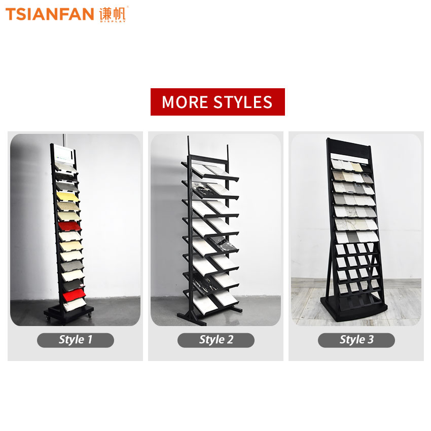 Quartz stone tile floor frame display stand - Image 3
