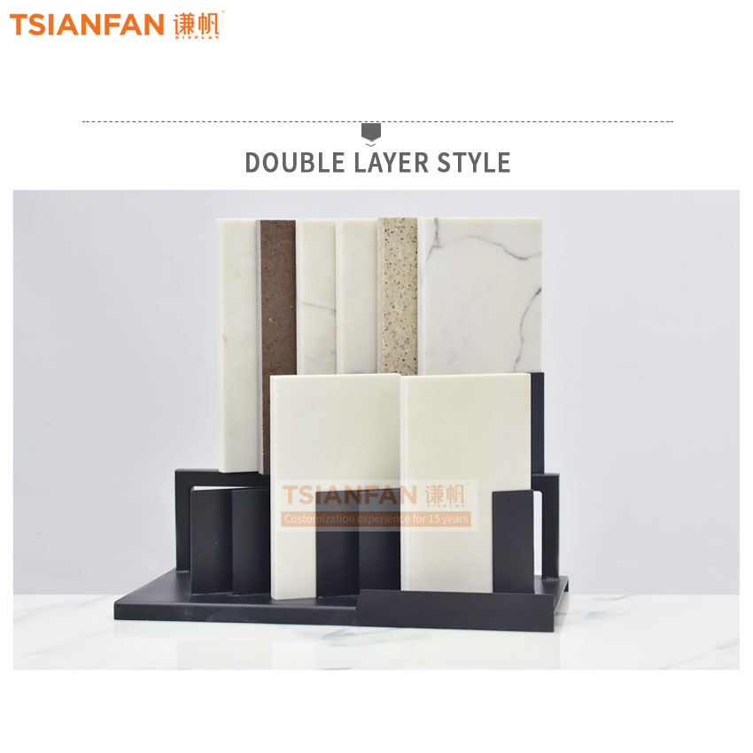 Quartz tile sample table display rack - Image 3