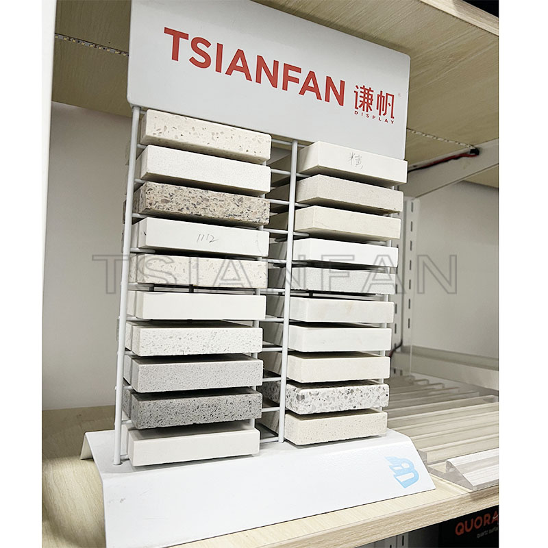 Quartzite stone tile brackets tile samples monitor desktop rack-SRT083 - Image 2
