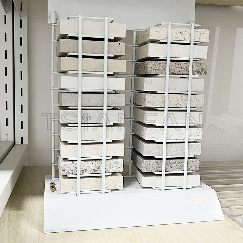 Quartzite stone tile brackets tile samples monitor desktop rack-SRT083 - Image 3