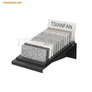 rock display stand metal flooring tile display rack-SRT030