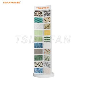 rotatable mosaic stone display rack vertical display rack-MZ2071