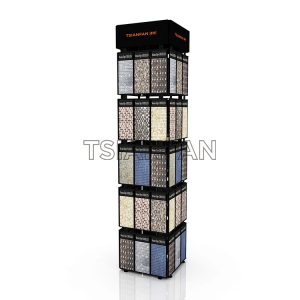 Rotating display shelf floor mosaic tiles mz2089