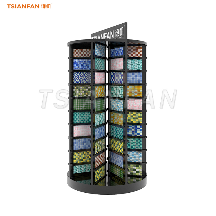 Rotating mosaic presentation stand for tile samples-MM017 - Image 2