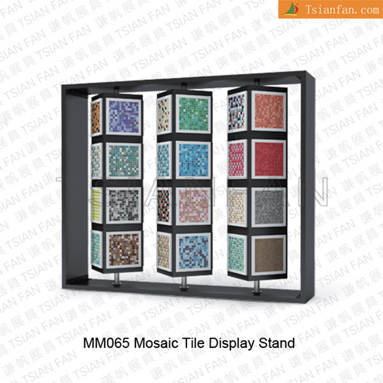 rotating mosaic tile showroom display stand rotatable Outdoor Garden Stone Display MZ2056 - Image 2
