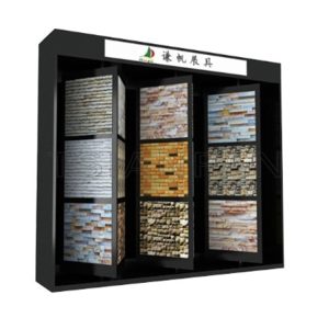 rotating mosaic tile showroom display stand rotatable Outdoor Garden Stone Display MZ2056