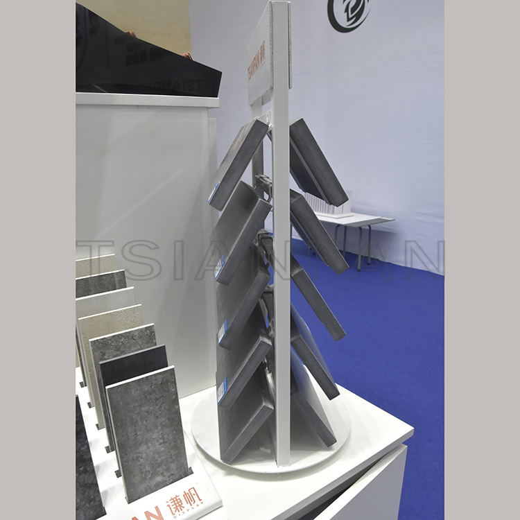 Rotating Stone Sample Display Stand Countertop Stand Waterfall Display Stand-SRT047 - Image 2