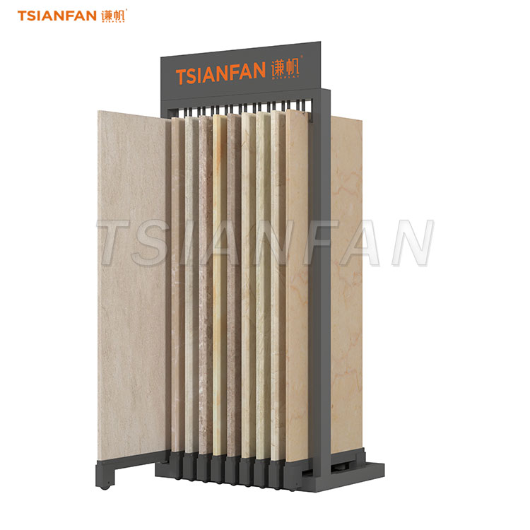 sample slab stone push pull display stand-SG607