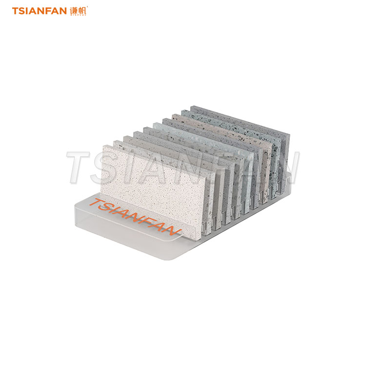 sample stone acrylic display stand tile showroom ideas-SRT041 - Image 3