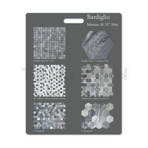 Shopping mall custom mosaic tile stone sample display rack board PF005-68