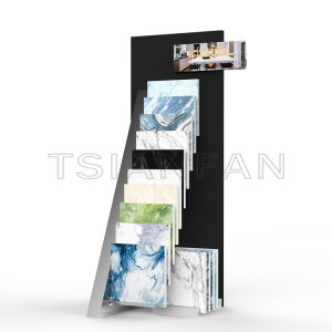 Showroom Artificial Stone Waterfall Floor Metal Shelf Exporter A-frame-SG1017